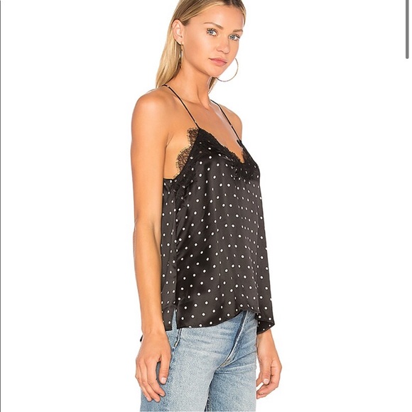 CAMI NYC Race Black Silk Cami Polka Dot - Picture 2 of 6